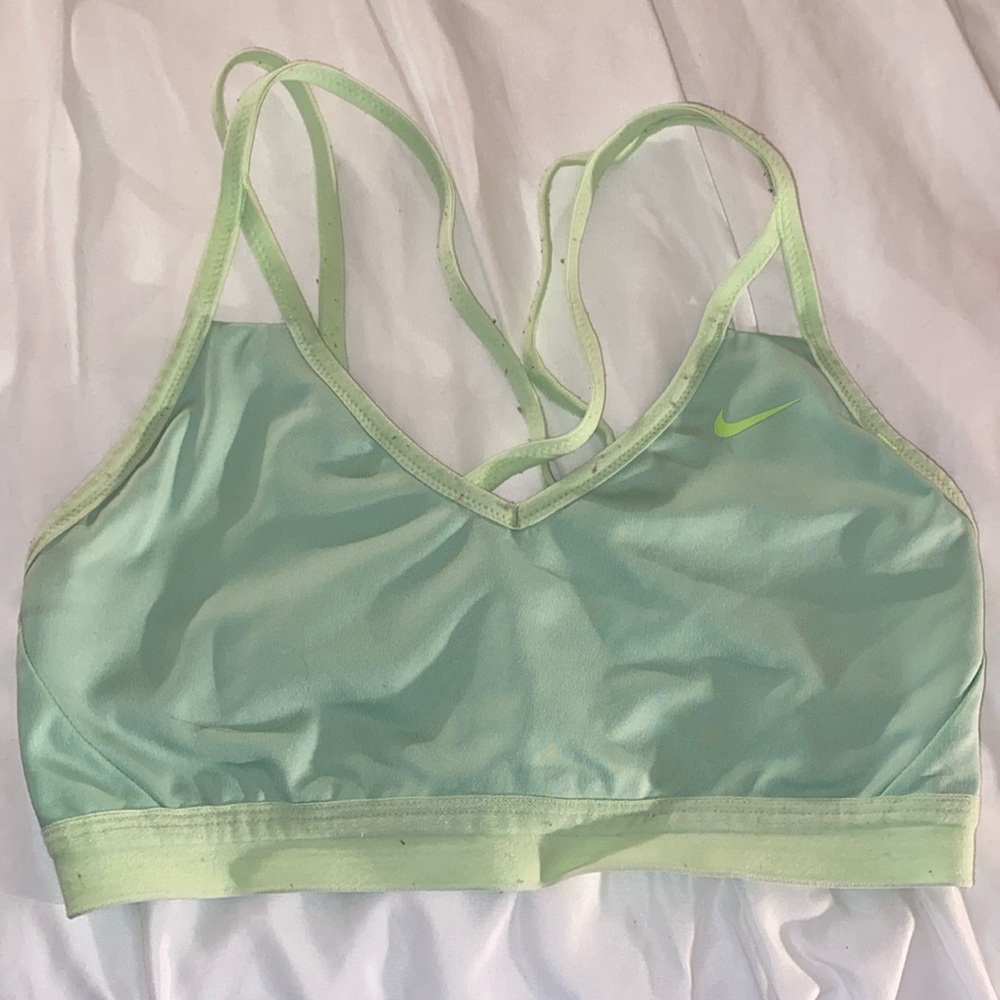 Like green Nike Sports Bra